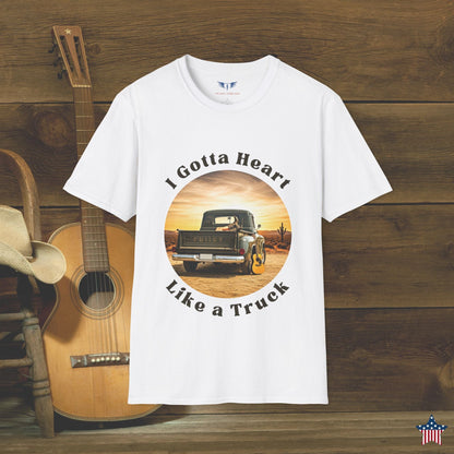 I Gotta Heart Like a Truck - Country Music T-Shirt