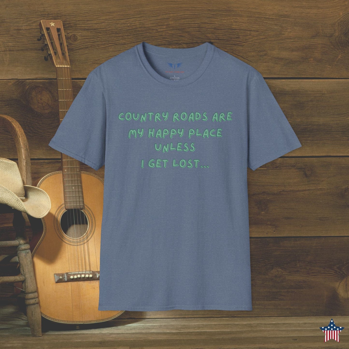 Country Roads are My Happy Place T-Shirt