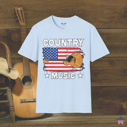 Country Music American Flag T-Shirt