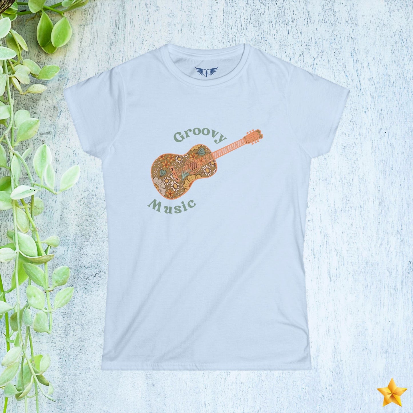 Groovy Music Guitar Women's T-Shirt