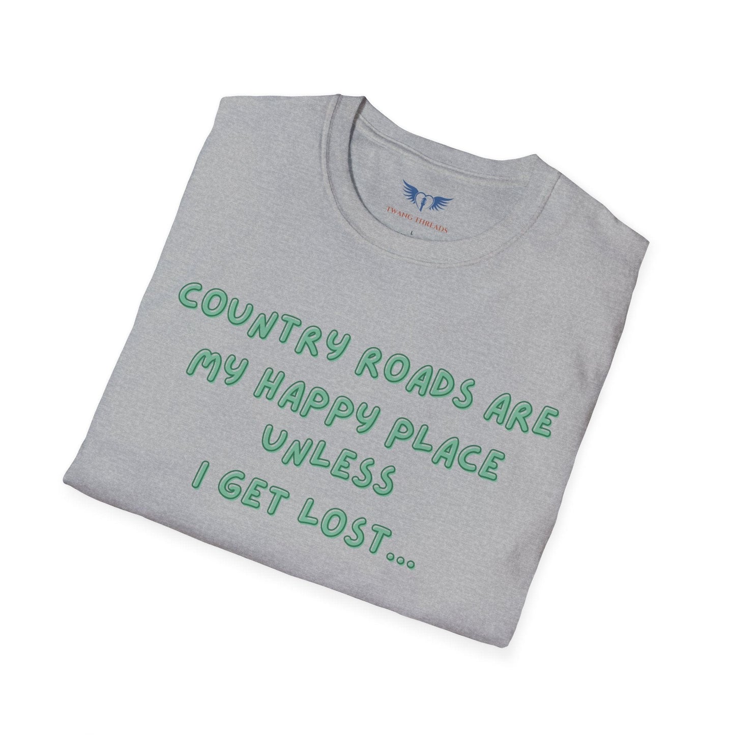 Country Roads are My Happy Place T-Shirt