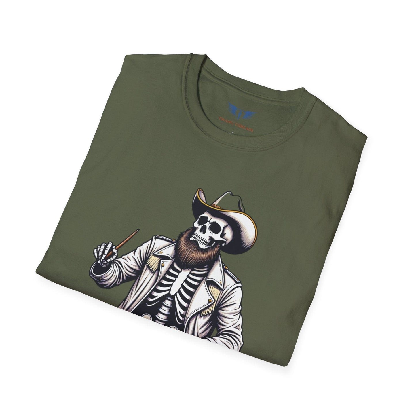 Cowboy Skeleton Drummer T-Shirt