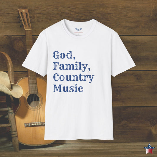 God, Family, Country Music T-Shirt