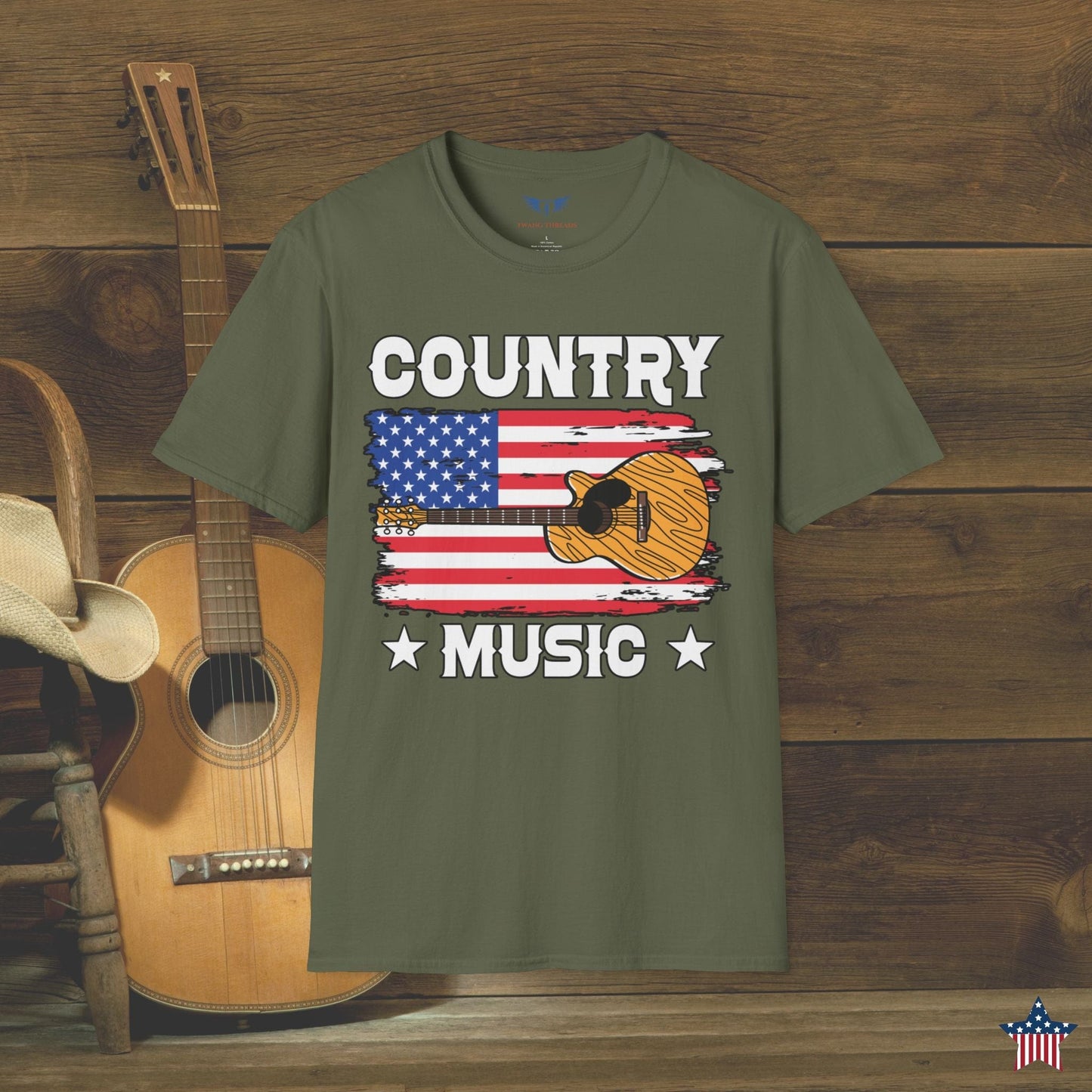 Country Music American Flag T-Shirt