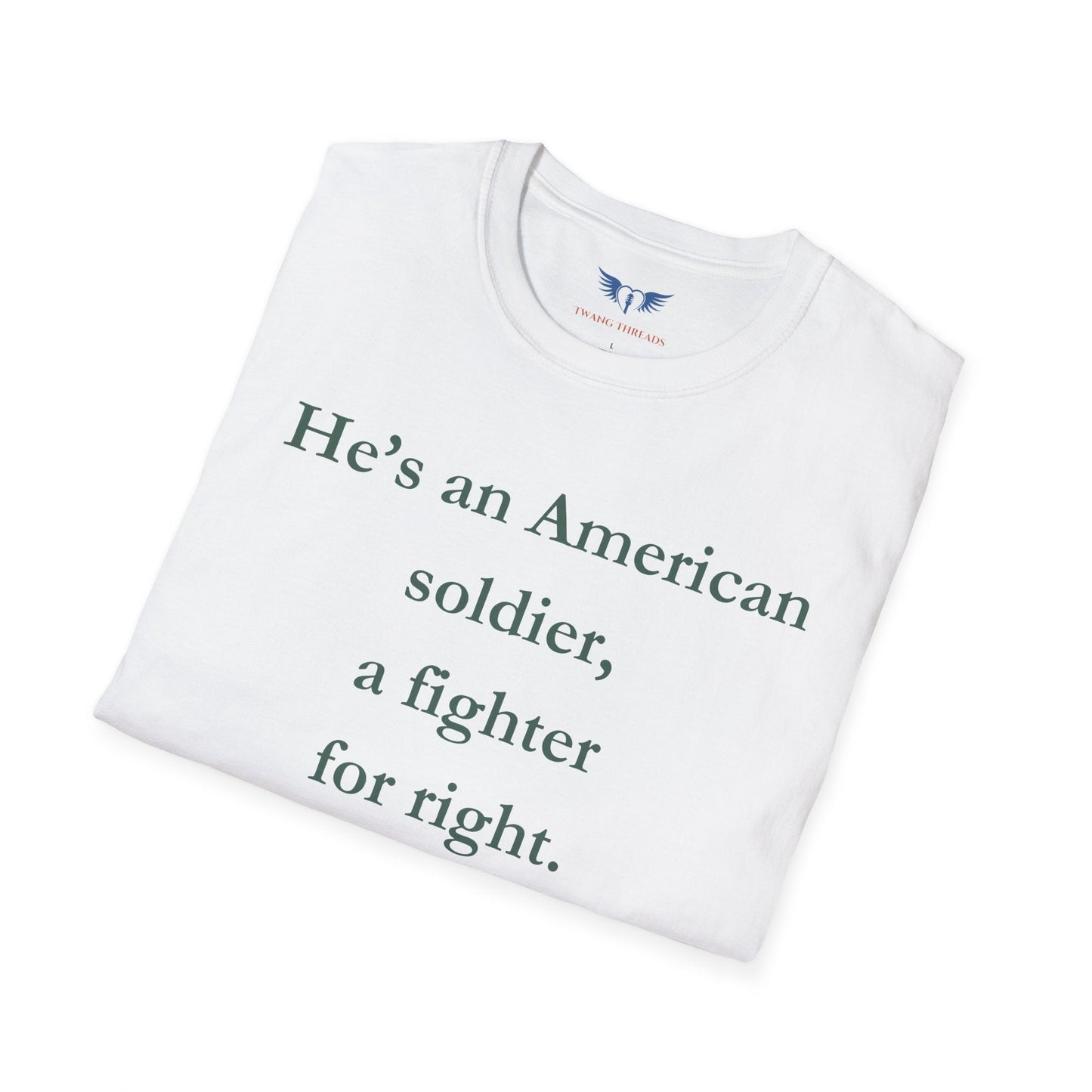 American Soldier Unisex T-Shirt - Fighter for Right