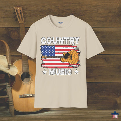 Country Music American Flag T-Shirt