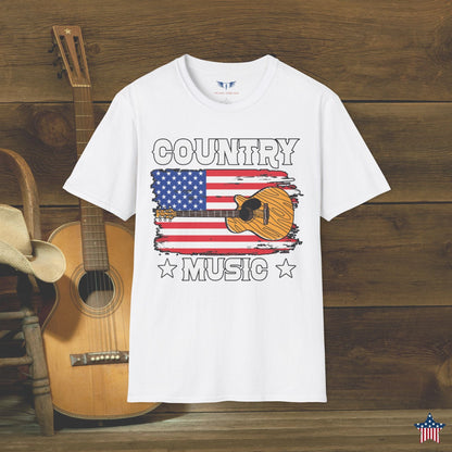 Country Music American Flag T-Shirt