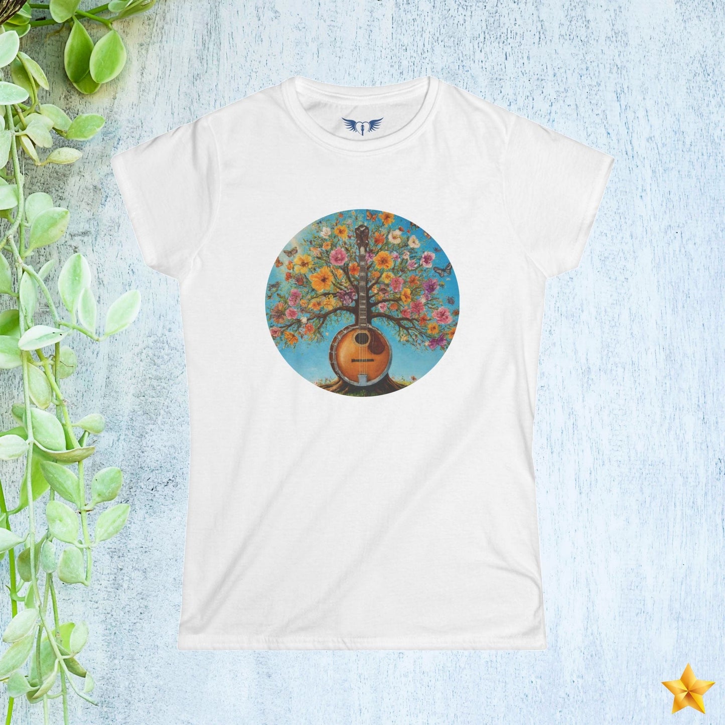 Floral Banjo Women's T-Shirt