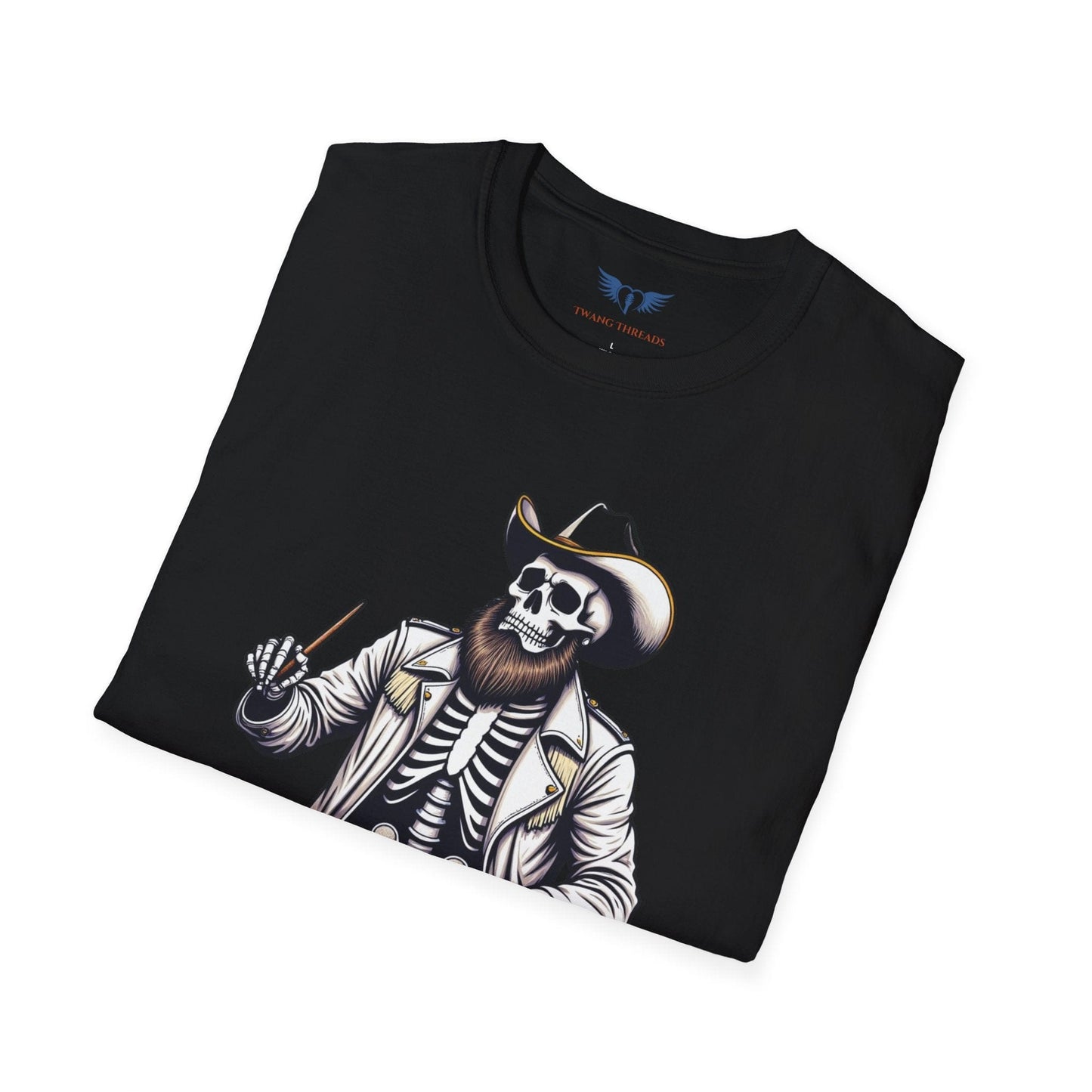 Cowboy Skeleton Drummer T-Shirt