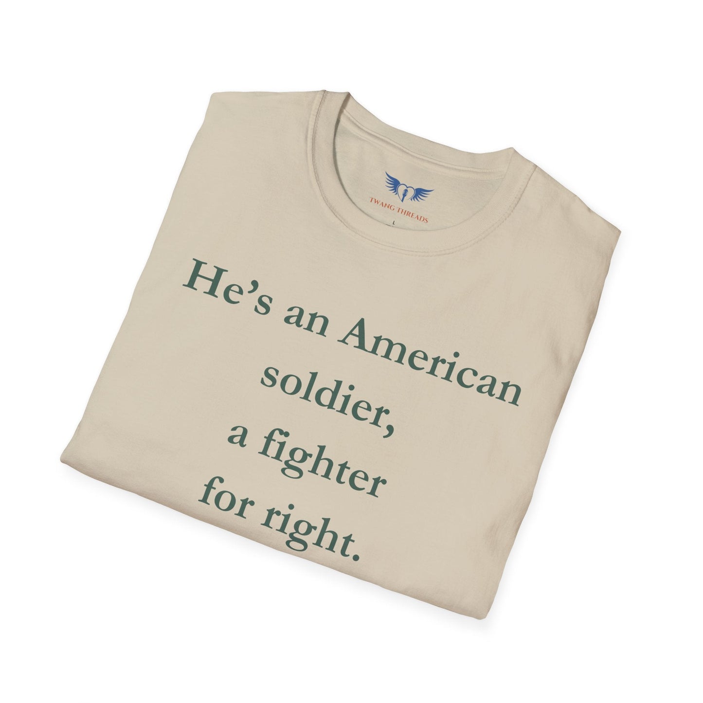 American Soldier Unisex T-Shirt - Fighter for Right