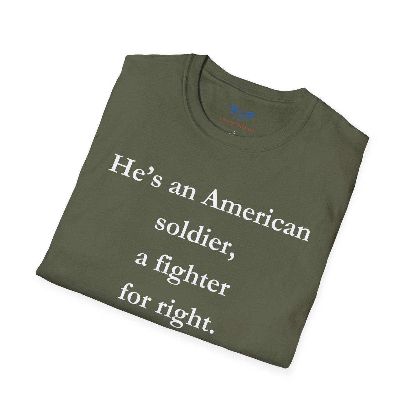 American Soldier Unisex T-Shirt - Fighter for Right