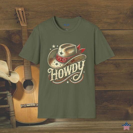 Howdy Cowboy Hat T-Shirt