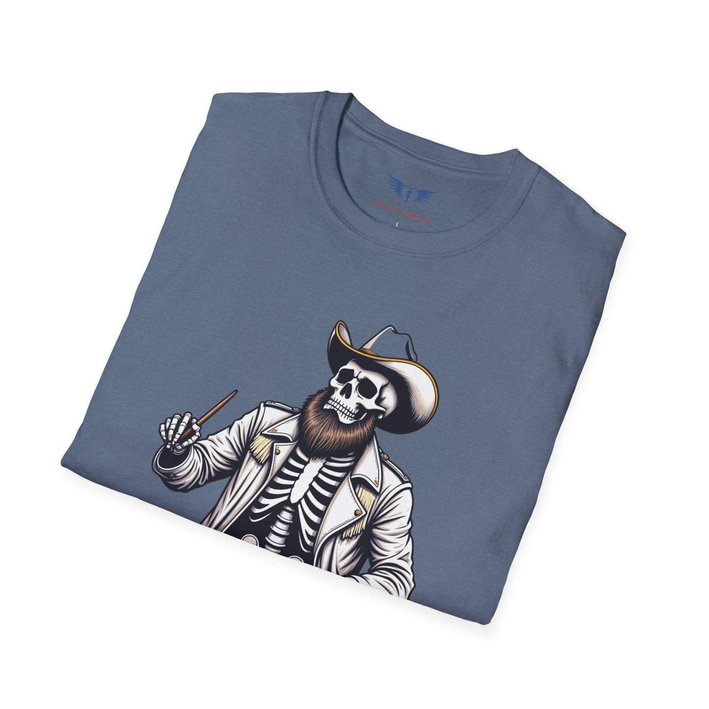 Cowboy Skeleton Drummer T-Shirt