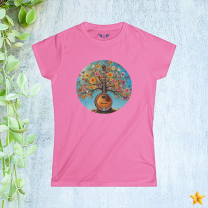 Floral Banjo Women's T-Shirt