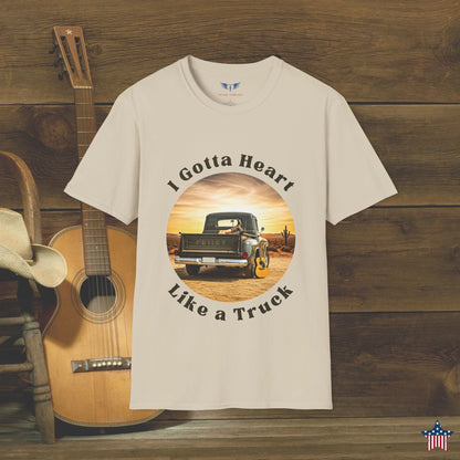 I Gotta Heart Like a Truck - Country Music T-Shirt