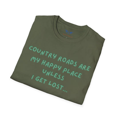 Country Roads are My Happy Place T-Shirt