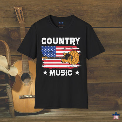 Country Music American Flag T-Shirt