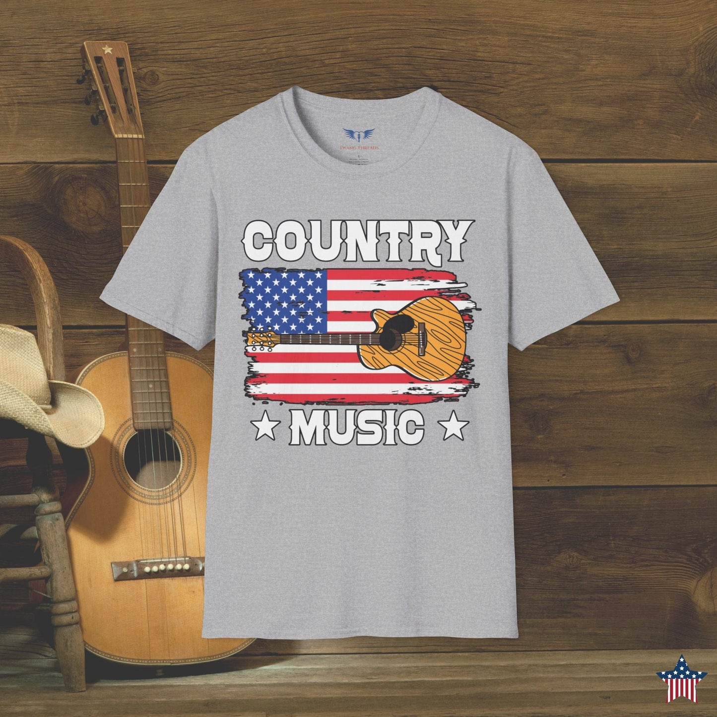 Country Music American Flag T-Shirt