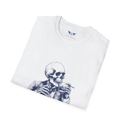 Fancy Skelton Drinking a Whiskey T-Shirt